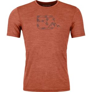 ORTOVOX - 120 Cool Tec MTN Logo T-Shirt Herren clay orange blend L