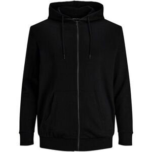Jack & Jones  Sweatshirt 12182493 Basic Sweat Zip-Black It 4xl;Eu 5xl Male