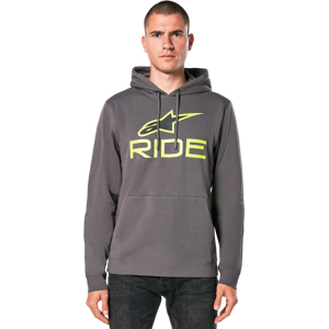 Hoodie Alpinestars Ride 4.0 Anthrazit-Limette-Schwarz XL