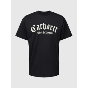 Carhartt Work In Progress T-Shirt mit Label-Print Modell 'ONYX' men Black S;M;L;XL