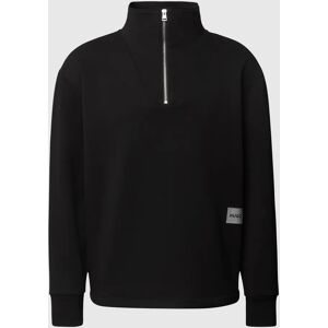 HUGO Oversized Sweatshirt mit Metallic-Einsatz men Black M