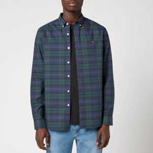 Farah Men's Brewer Check Shirt - Woodland Pine - S