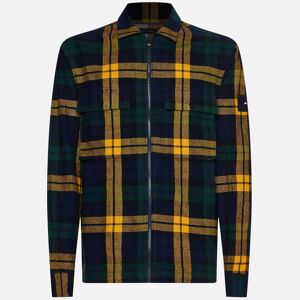 Tommy Hilfiger Blackwatch Cotton-Blend Flannel Shirt Jacket - L
