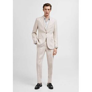 MANGO MAN Slim-Fit-Anzughose aus 100 % Leinen Beige 36,38,40,42,44,46,48 male