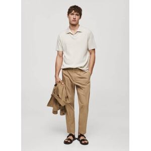 MANGO MAN Slim Fit-Hose aus 100 % Baumwolle Beige 38,40,42,44,46 male