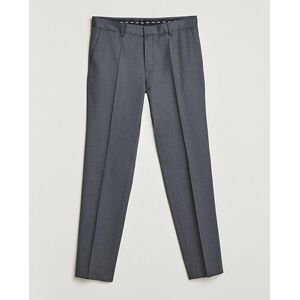 Boss Genius Slim Fit Wool Trousers Dark Grey