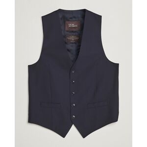 Oscar Jacobson Carlo Wool Waistcoat Navy