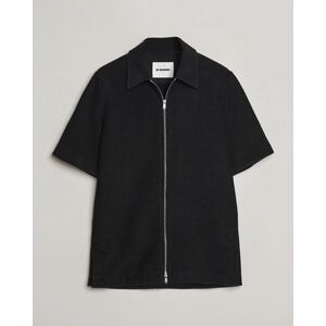 Jil Sander Full Zip Camp Shirt Black