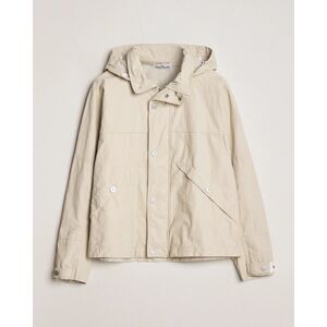 Stone Island Marina Pleated Linen Hood Jacket Natural Beige