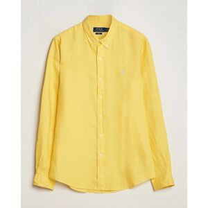 Polo Ralph Lauren Slim Fit Linen Button Down Shirt Sunfish Yellow