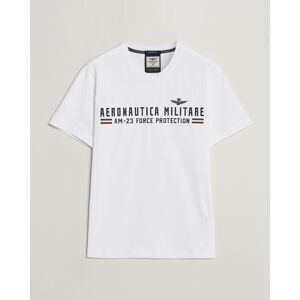 Aeronautica Militare Logo Crew Neck T-Shirt Off White