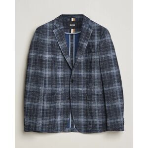 Boss BLACK Hanry Checked Jersey Blazer Dark Blue