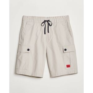 HUGO Garlio Cotton Cargo Shorts Light Grey