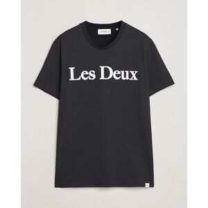 Les Deux Charles Logo T-Shirt Black