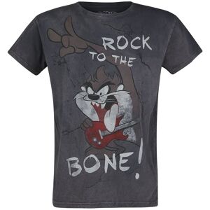 Looney Tunes T-Shirt - Tasmanian Devil - Rock To The Bone! - S bis 4XL - für Männer - Größe M - grau  - EMP exklusives Merchandise! - Männer - male