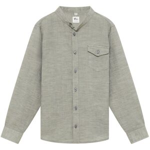 ETERNA Mode GmbH Linen Shirt in olive unifarben - olive - Size: 128