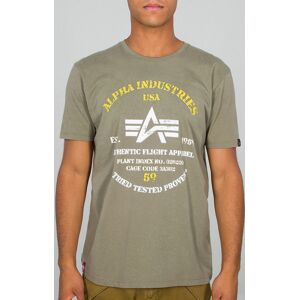 Alpha Industries Authentic Print T-Shirt - Grün - M - unisex