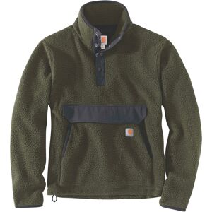 Carhartt Relaxed Fit, Fleece-Pullover Dunkelgrün XXL male