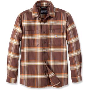 Carhartt Rugged Flex Flannel, Hemd Braun/Orange/Beige XL male