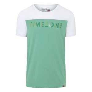 Timezone Color Block T-Shirt print Malachite Green XXL male