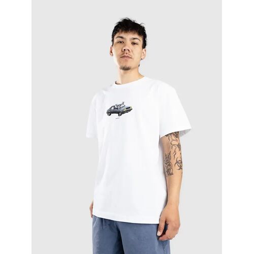 Cleptomanicx Carsharing T-Shirt white XL male