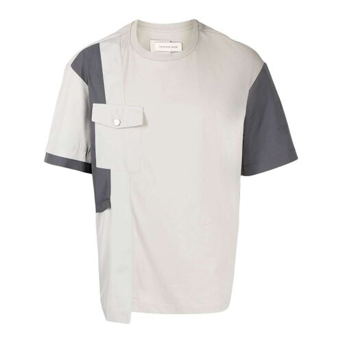 Feng Chen Wang T-Shirt mit Klappentasche - Grau XS Male