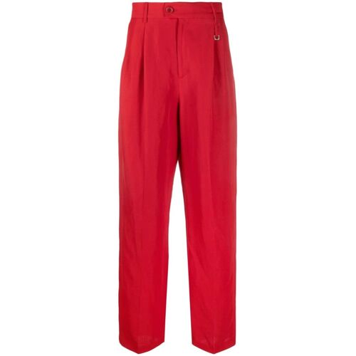 Jacquemus Le Raphia Madeiro Straight-Leg-Hose – Rot 46/50/44/48 Male