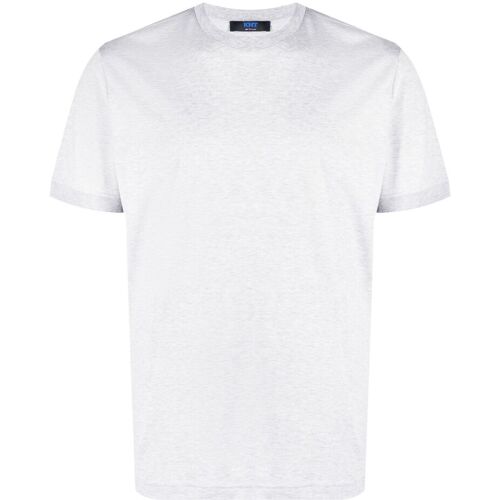 Kiton T-Shirt mit gummiertem Logo - Grau M/XXL Male