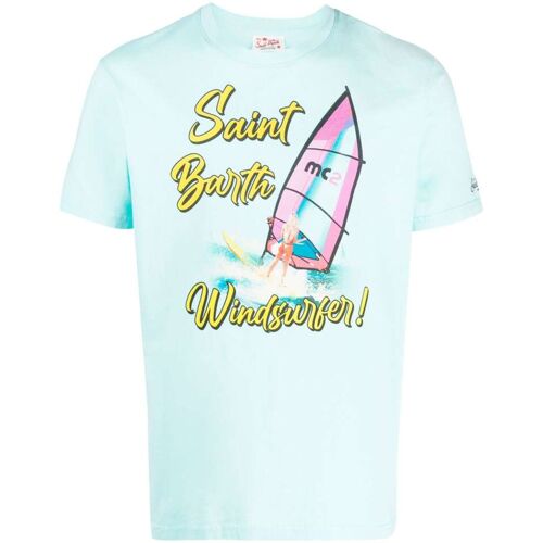 MC2 Saint Barth T-Shirt mit Windsurfer-Print – Blau M/L/XL Male