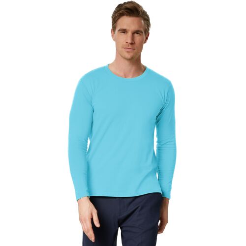 Dressforfun Langarm-Shirt Männer - hellblau, S