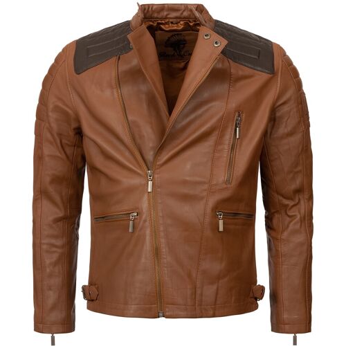 Rock Creek Lederjacke Biker-Style Regular Fit