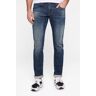 Slim-fit-Jeans HARLEM SOUL "CLE-VE" Gr. 29, Länge 32, blau Herren Jeans 5-Pocket-Jeans mit Stretch-Anteil