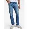 Straight-Jeans G-STAR RAW "Mosa Straight" Gr. 31, Länge 32, blau (sun faded blue donau) Herren Jeans Straight Fit mit hellen Nähten