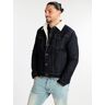 Frankie Malone Gefütterte Jeansjacke für Herren Jeansjacken Herren Jeans Größe XL