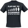 Sprüche T-Shirt - Zugenommen! - M - für Männer - Größe M - schwarz - Männer - male