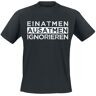 Sprüche T-Shirt - Einatmen Ausatmen Ignorieren - XL bis 5XL - für Männer - Größe 5XL - schwarz - Männer - male