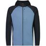 MONS ROYALE Herren Fleecejacke Approch Merino Gridlock Hoodie blau   Größe: L   100606-1029