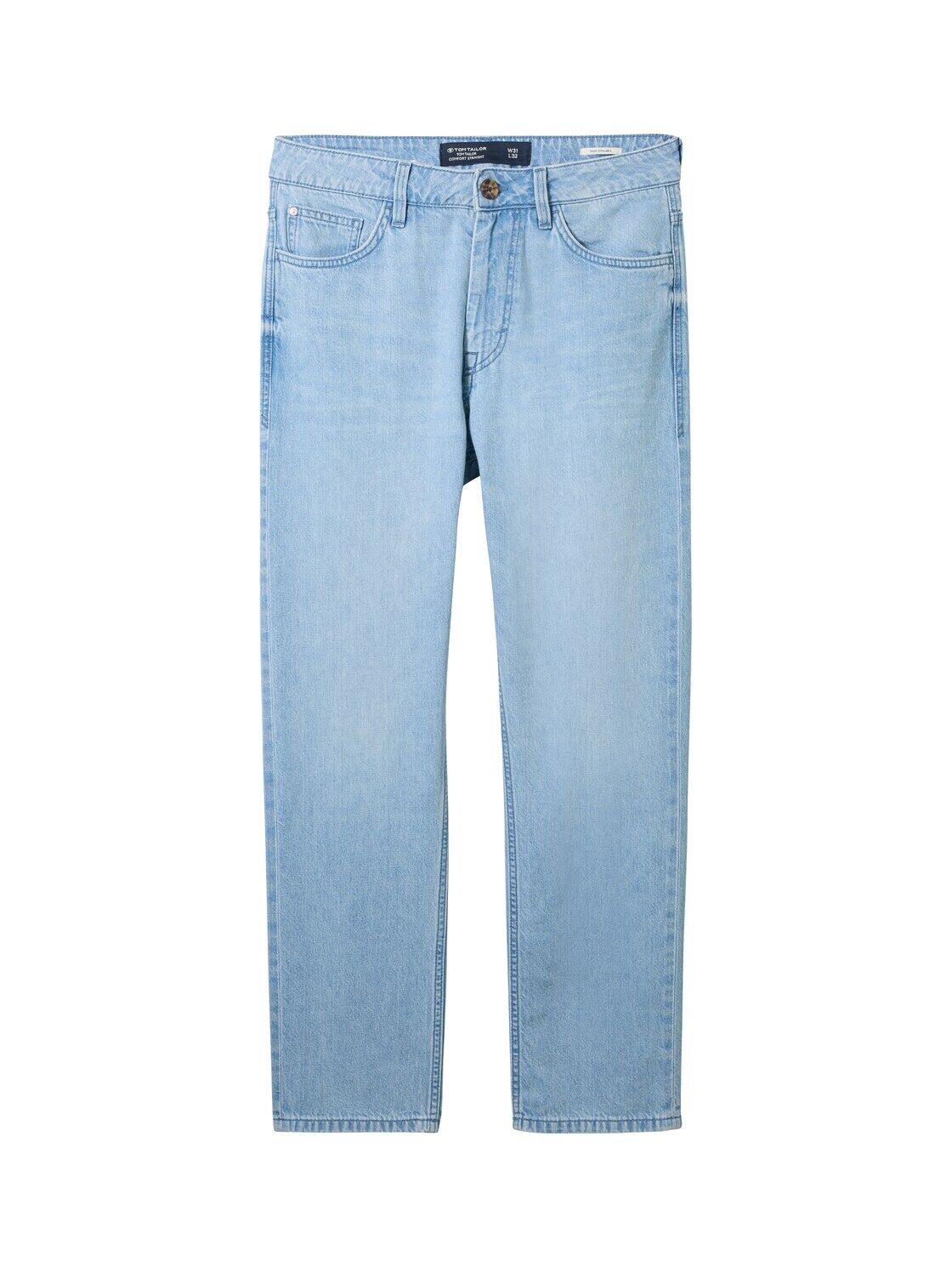TOM TAILOR Herren Comfort Straight Jeans, blau, Uni, Gr. 36/36