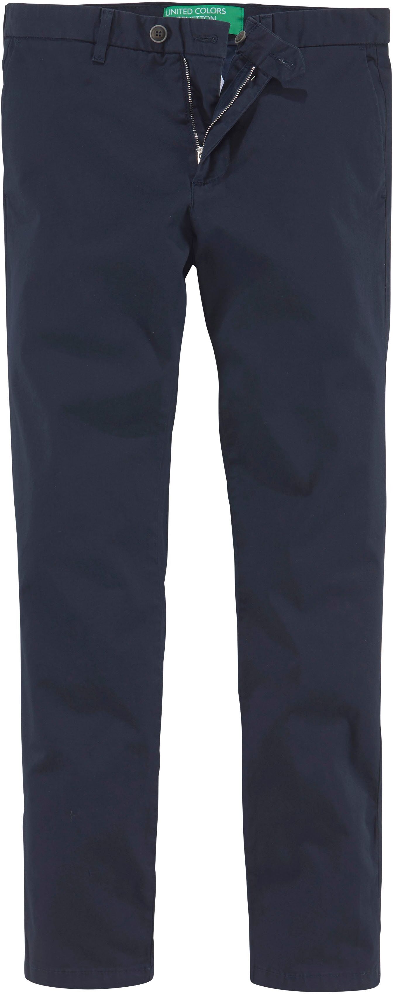 United Colors of Benetton Chinohose mit Elasthan-Anteil, marine