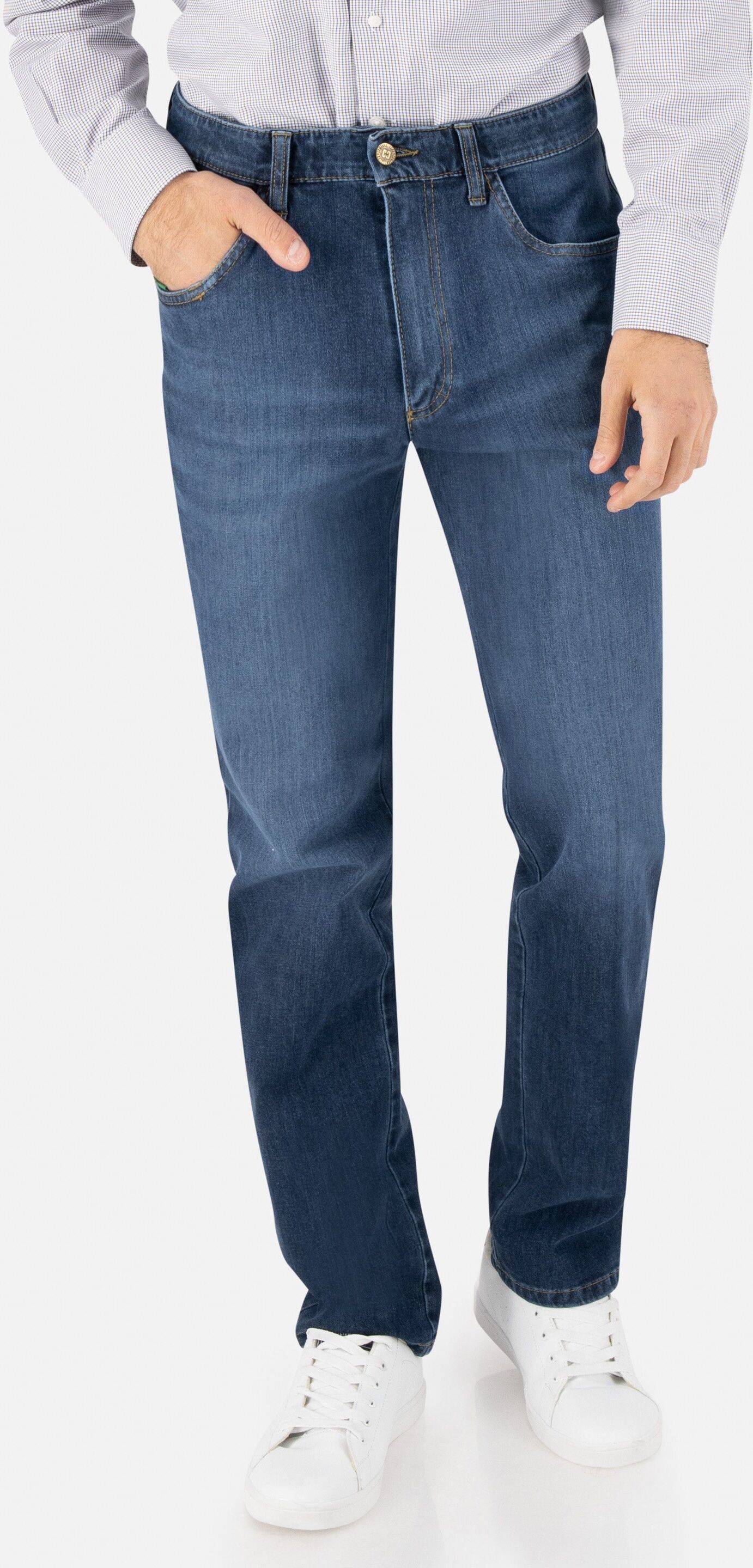 Club of Comfort Bequeme Jeans »HENRY 7054« in superelastischem Bi-Stretch-Denim, blau