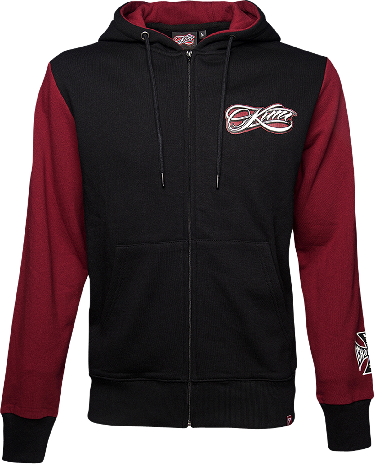 Kimi Hoodie KIMI Script Logo Rot-Schwarz