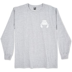 Crab Grab Logo Crew Grey Heather Xl GREY HEATHER