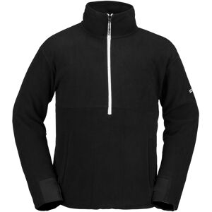 Volcom Polar Fleece Mock Half Zip Black S BLACK