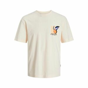 Børne Kortærmet T-shirt Jack & Jones tampa Back Beige - 9-10 år
