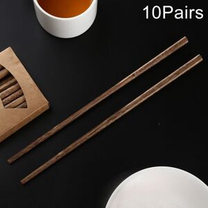Shoppo Marte 10 Pairs Natural Wenge Non-slip Chopsticks