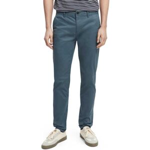 Scotch _ Soda Scotch & Soda Essentials Mott Super Slim Fit Chinobukser Blå 31 / 32 Mand