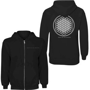 Bring Me The Horizon Unisex Zipped Hoodie: Flower of Life (Back Print) (Large)