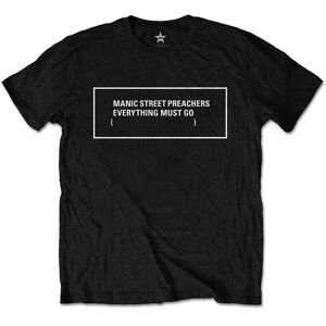 Manic Street Preachers Unisex T-Shirt: Everything Must Go Monochrome (Large)