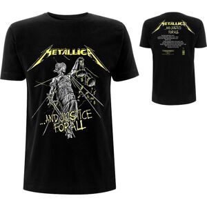 Metallica Unisex T-Shirt: And Justice For All Tracks (Back Print) (X-Large)