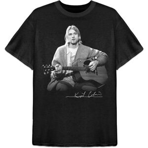 Kurt Cobain Unisex T-Shirt: Guitar Live Photo (Large)